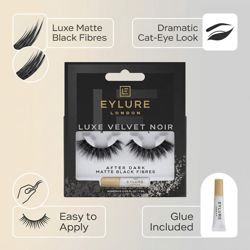 Eylure Luxe Velvet Noir Lashes After Dark 1ml