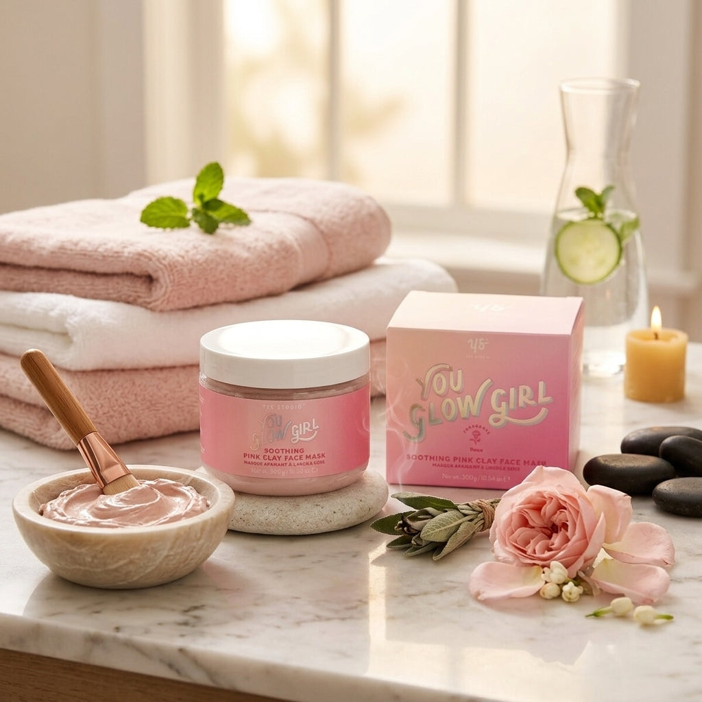 Yes Studio You Glow Girl Fragrance Soothing Pink Clay Face Mask 300g