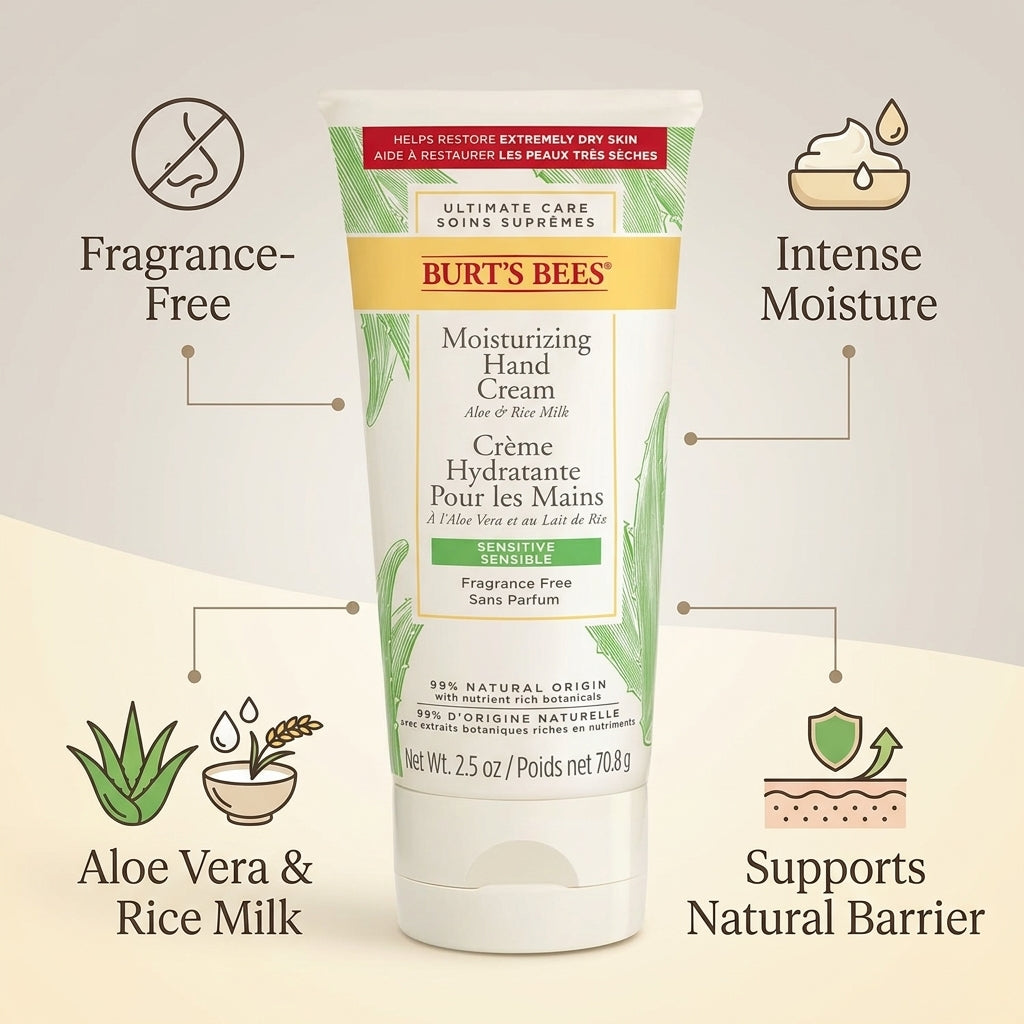 Burt's Bees Sensitive Moisturizing Hand Cream 70.8g