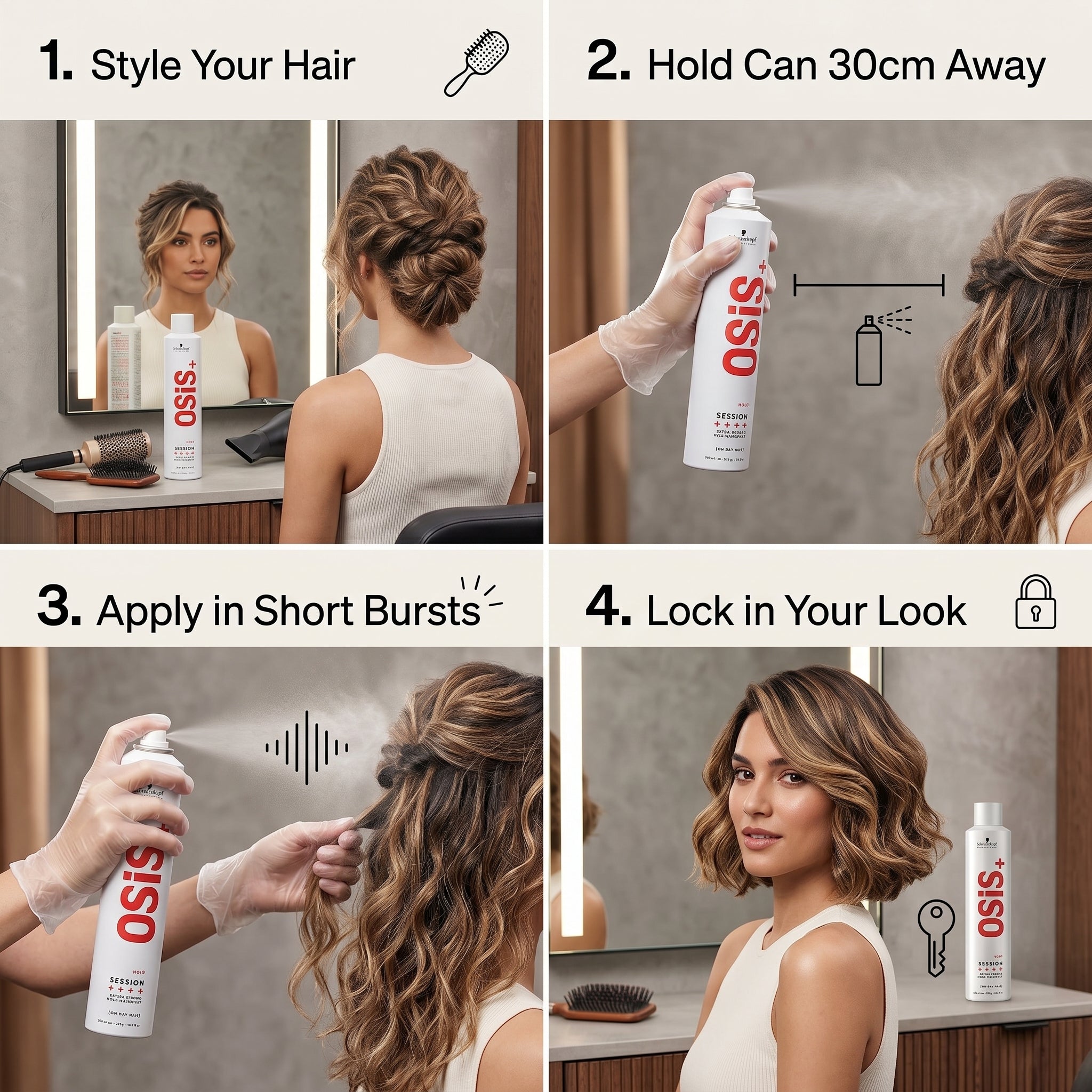 Schwarzkopf Professional Osis+ Session Extra Strong Hold Hairspray 100ml