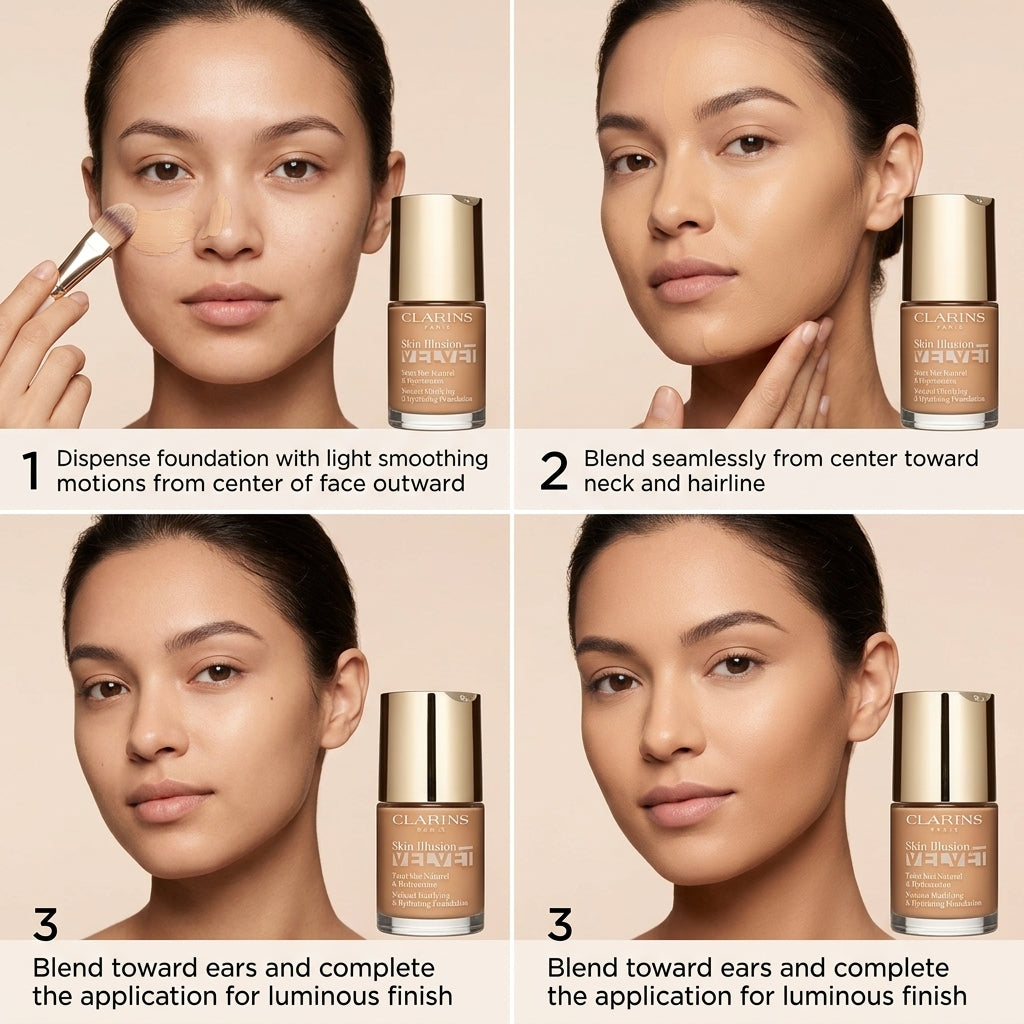 Clarins 112C Skin Illusion Velvet Foundation 30 ml