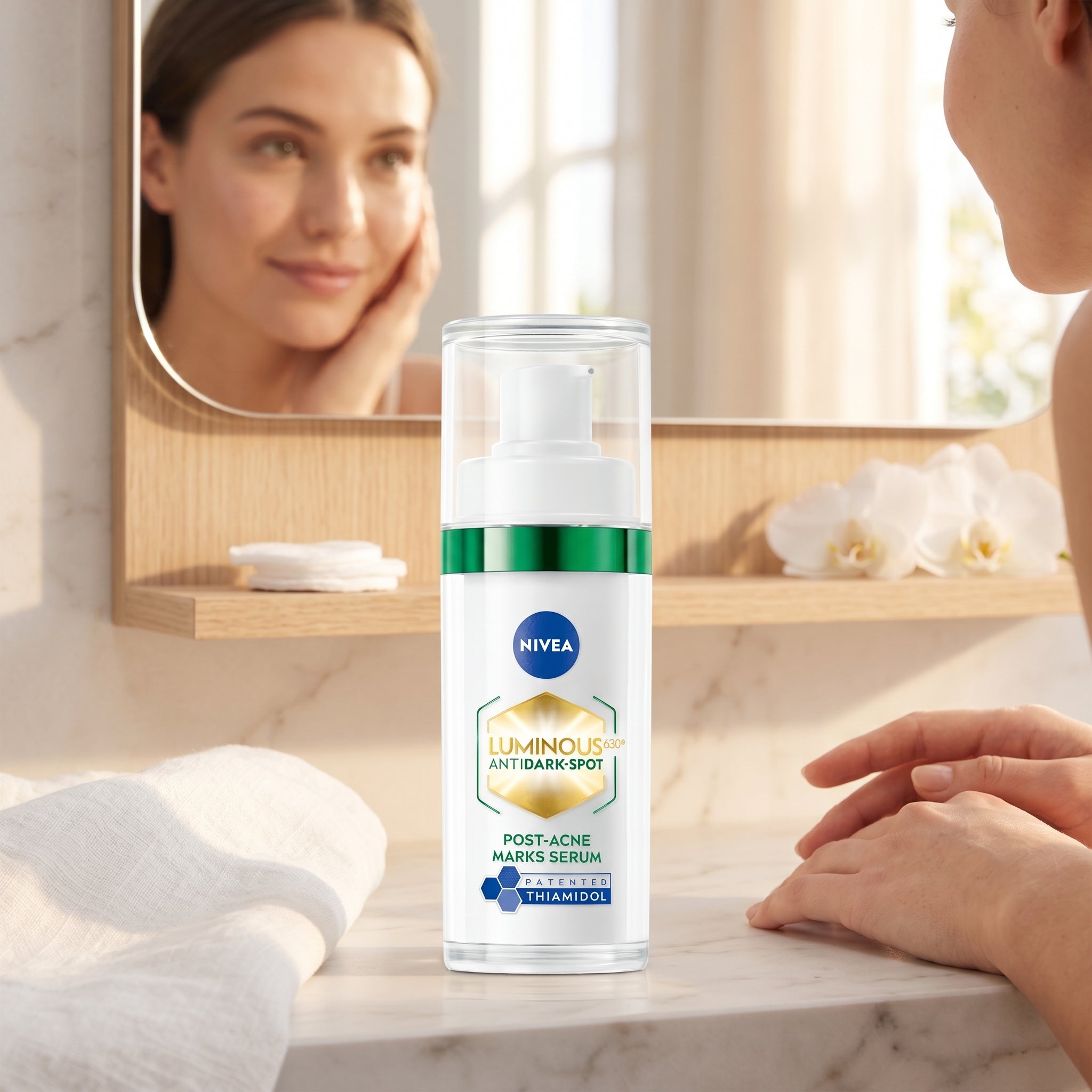 Nivea Luminous Anti-Dark Spot 630 Post Acne Marks Serum Skin Perfection 30ml