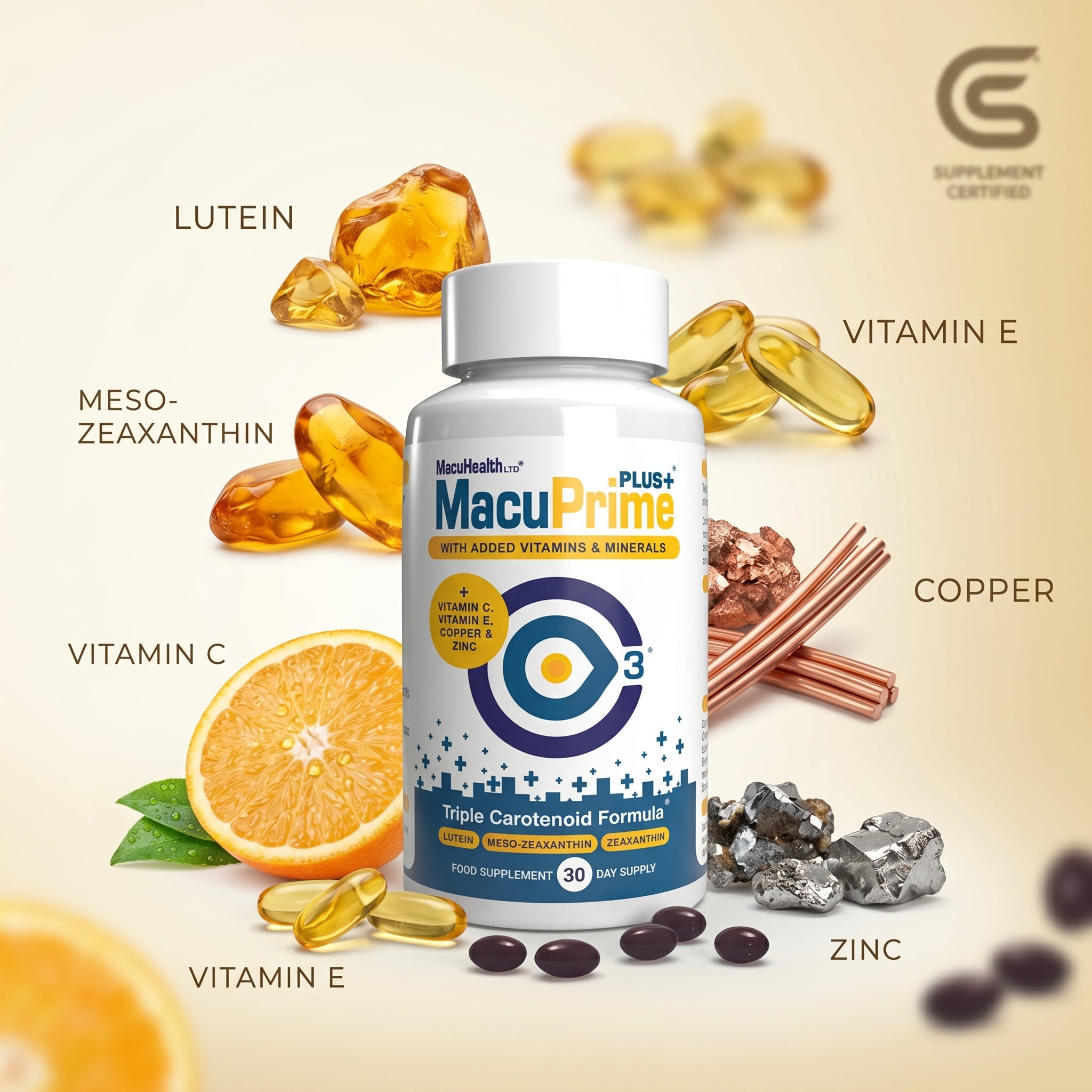 MacuPrime PLUS 30 Days Supply Food Supplement