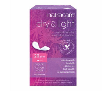 Natracare Dry & Light Pads (Light Incontinence) [20s] Natracare