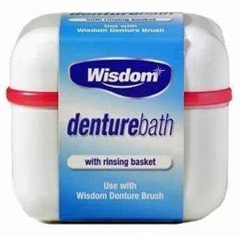 Wisdom Denture Bath With Rinsing Basket
