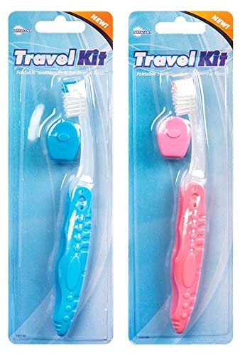 Stalwart Travel Toothbrush And Floss (2 Pack)