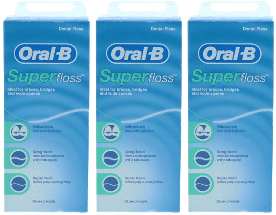 Oral B Super Waxed Dental Floss 50 Strands