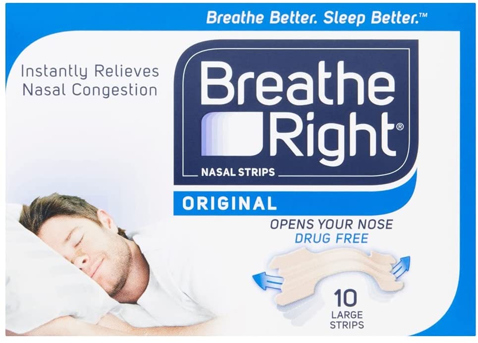 Breathe Right Nasal Strips Natural Tan Large 10 Strips