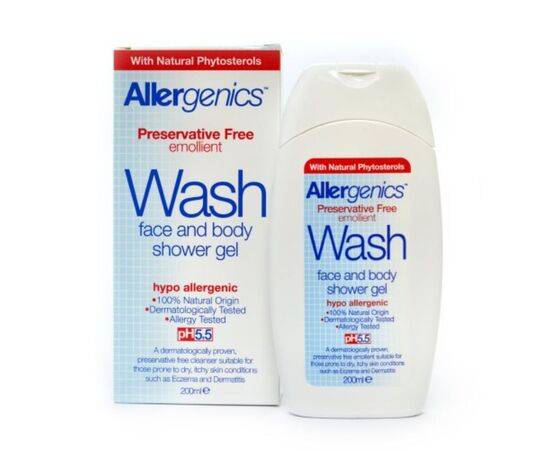 ALLERGENICS 'WASH' SHOWER GEL 200ML