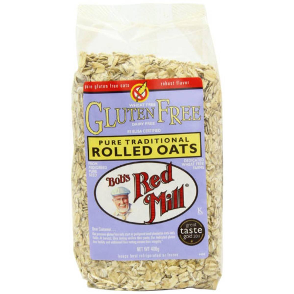 Bobs Red Mill Pure Rolled Oats 400g