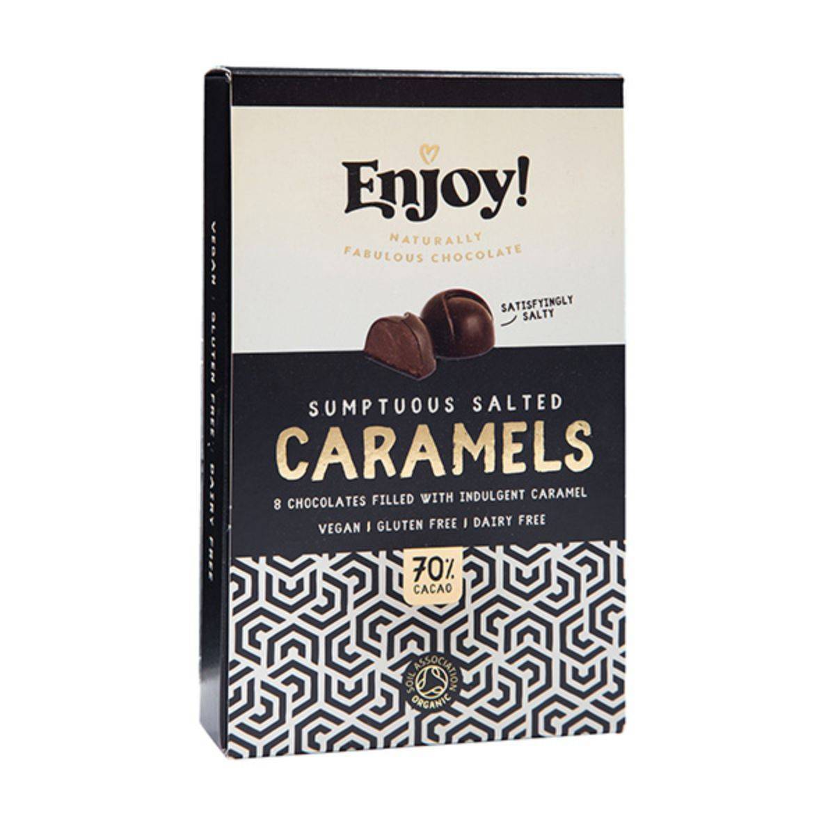 Enjoy Raw Choc Salted Caramel Chocolates 72g