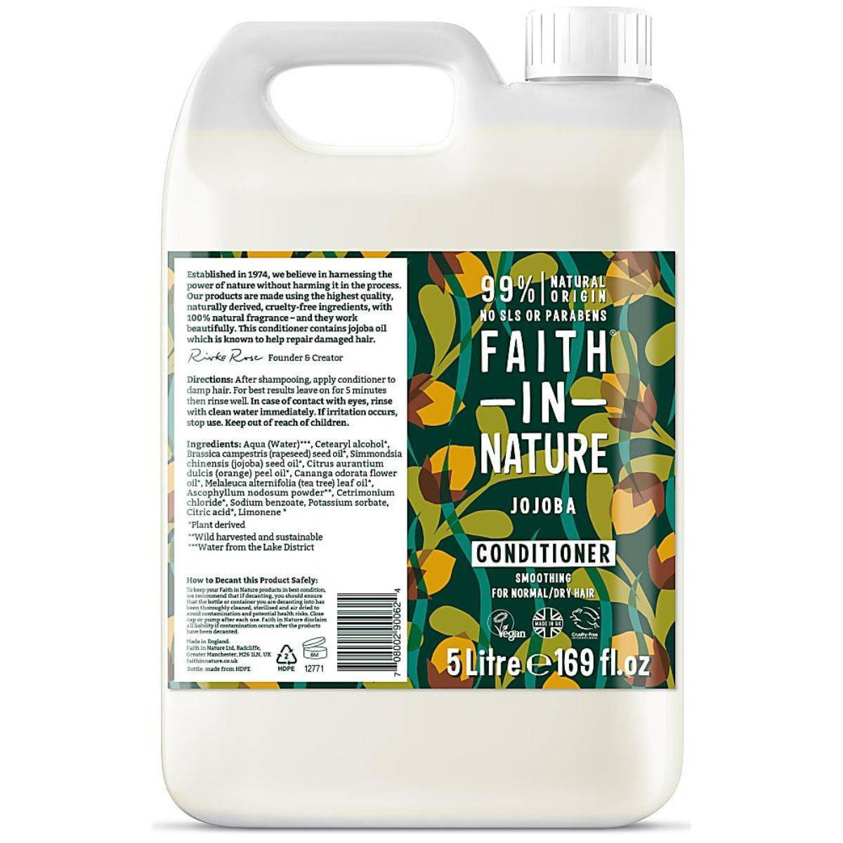 Faith In Nature Jojoba Conditioner 5Ltr