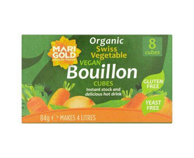 Marigold Bouillon Cubes (Green) Yeast Free [8s x 12] Marigold