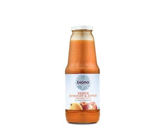 Biona Peach Apricot & Apple Juice [1Ltr] Biona