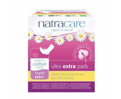 Natracare Ultra Extra Pads With Wings - Super [10s] Natracare