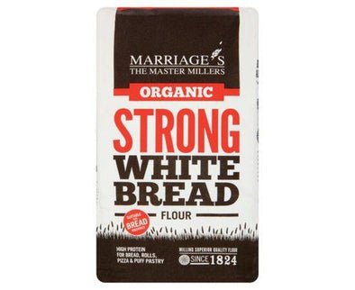 Marriages Organic Strong White Bread Flour [1kg x 6] Marriages