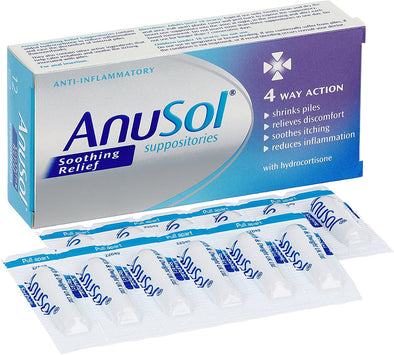 Anusol Haemorrhoids Piles Treatment - 12 Suppositories & 43g Cream
