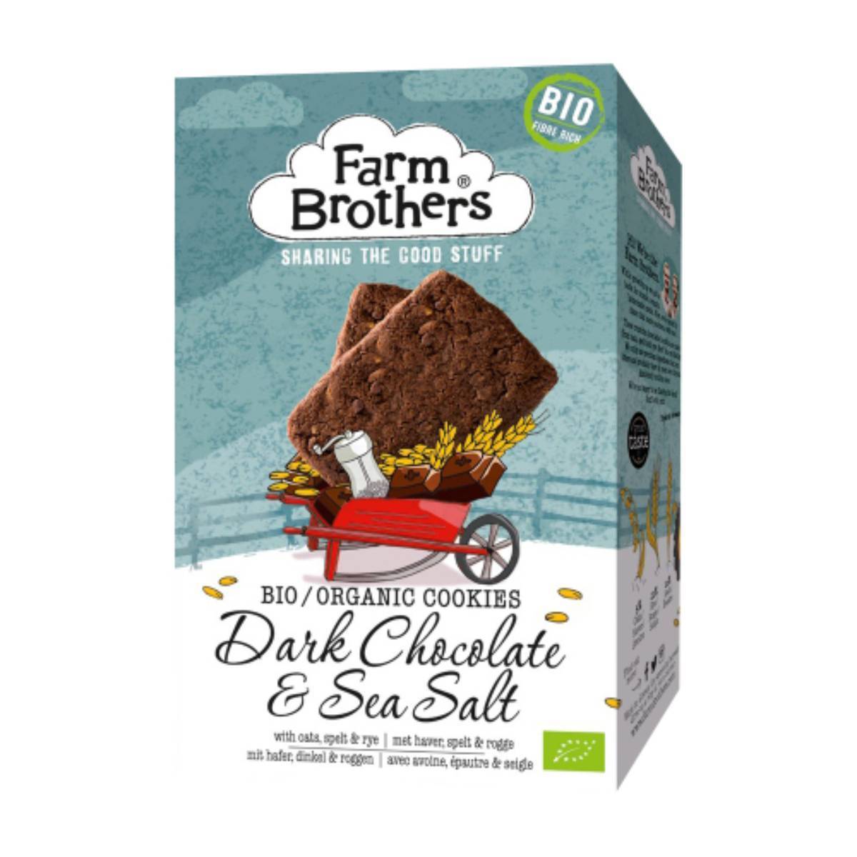 Farm Brothers Dark Chocolate & Sea Salt Cookies 150g
