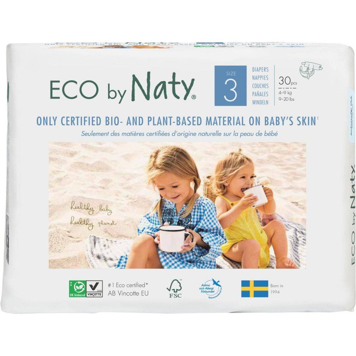 Nature Baby Nappies - Size 3 30s