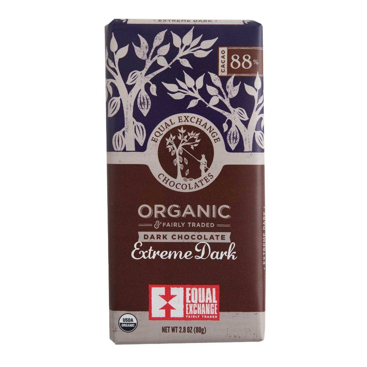 Equal Exchange 88% Extreme Dark Chocolate 80g x 14