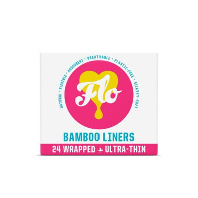 Flo Natural Bamboo Wrapped Daily Liners 24s