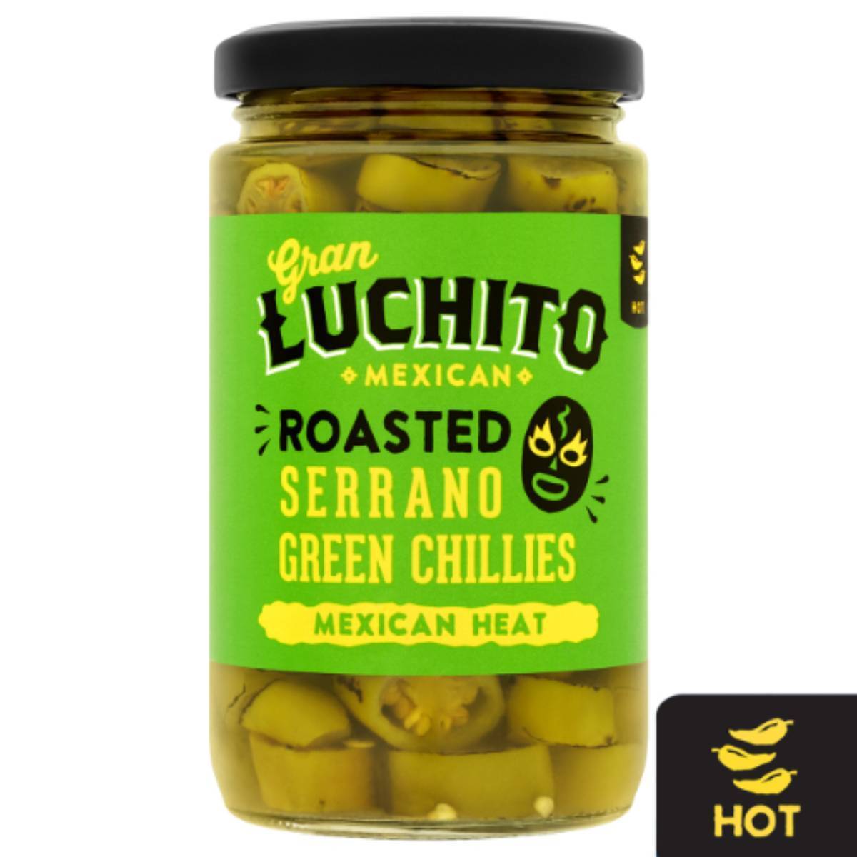 Gran Luchito Roasted Serrano Chillies 215g
