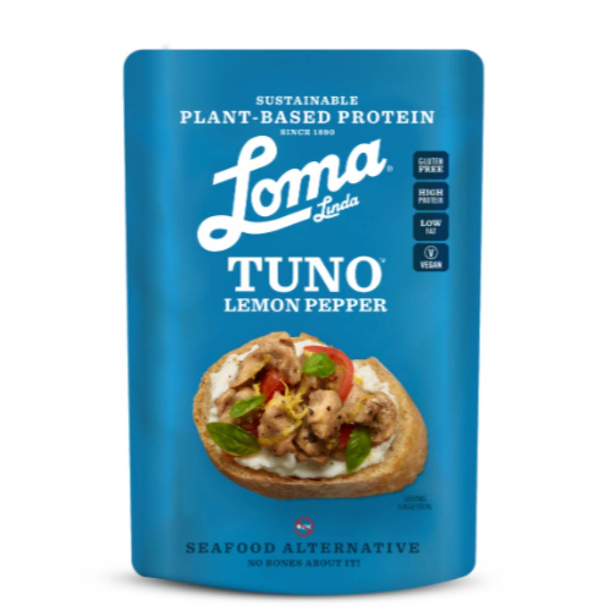 Loma Linda Tuna Vegan Lemon Pepper - Tin 142g