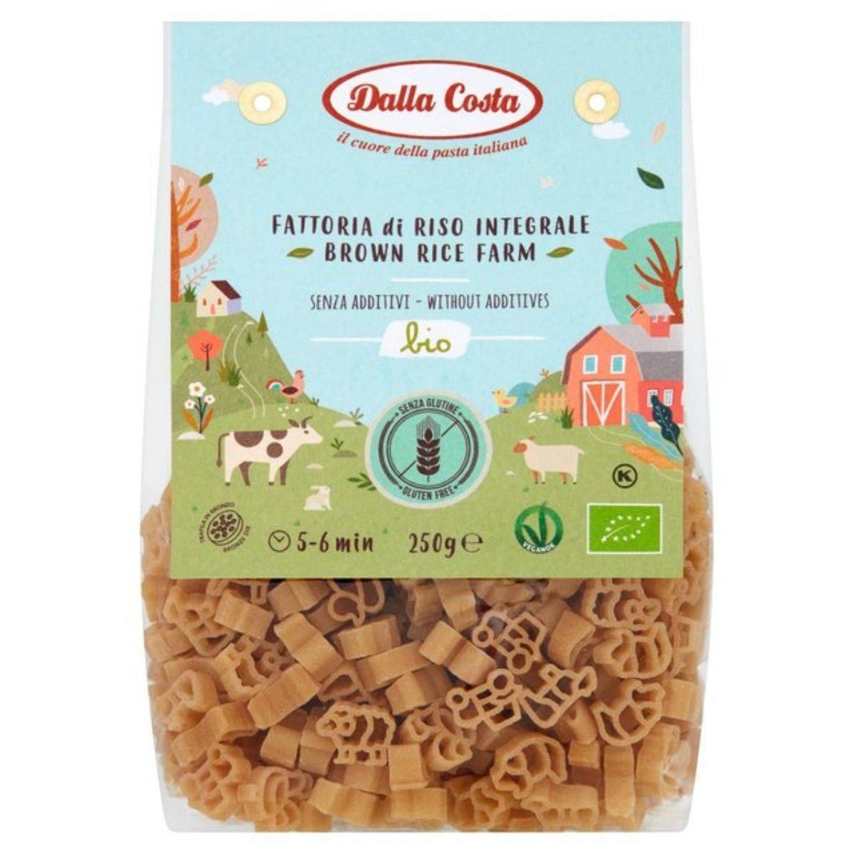 Dalla Costa Gluten Free Brown Rice Farm Pasta 250g