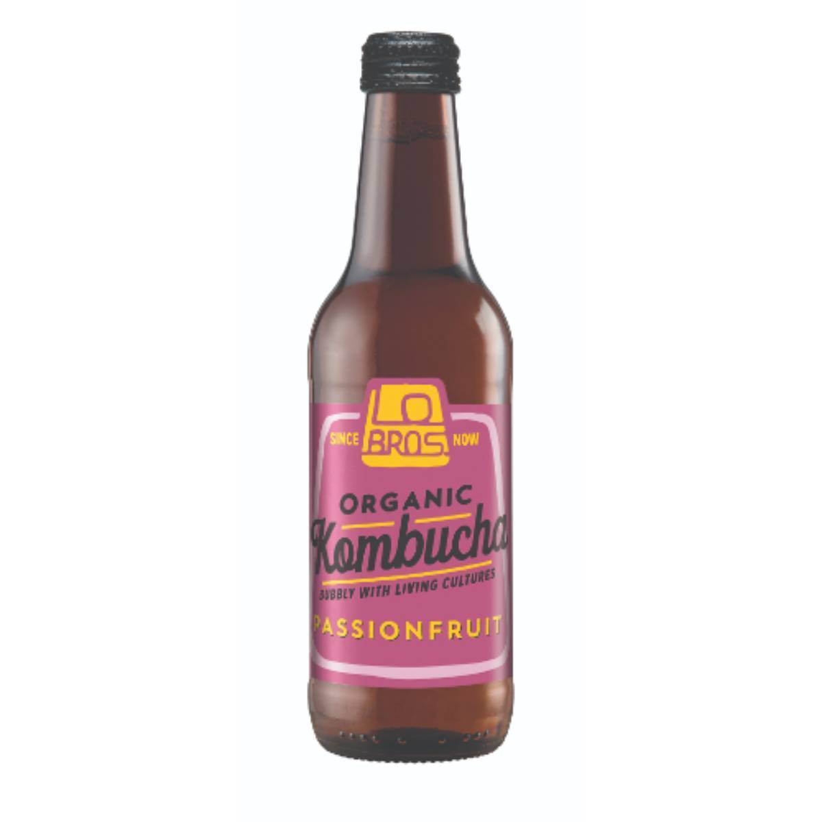 Lo Bros Organic Kombucha - Passionfruit 330ml