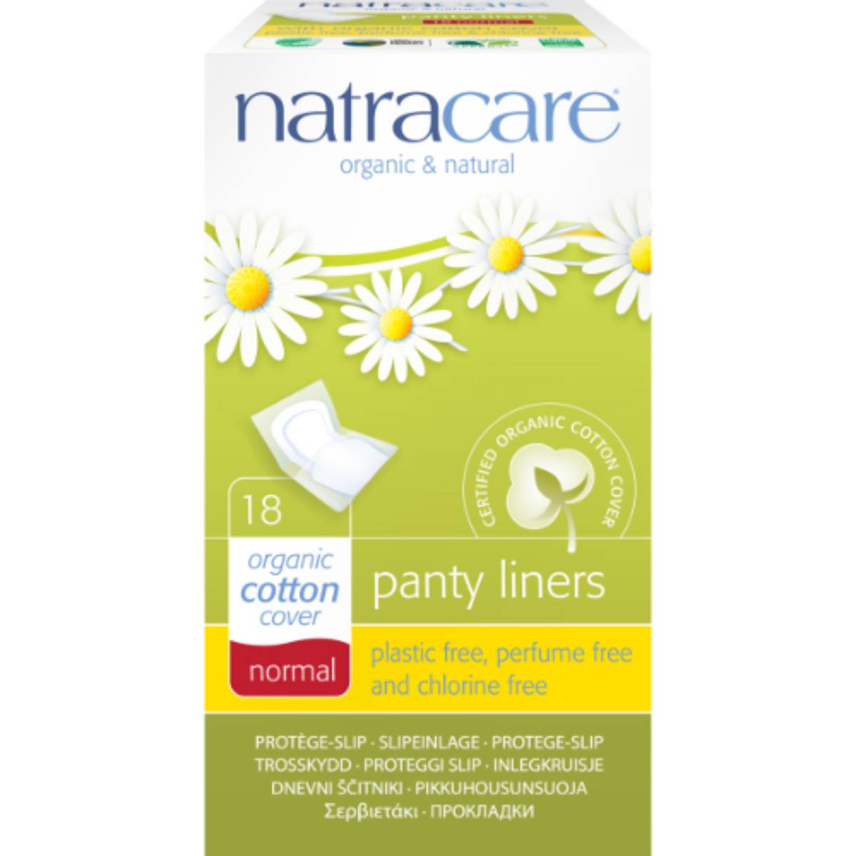 Natracare Panty Liner Normal - Wrapped 18s