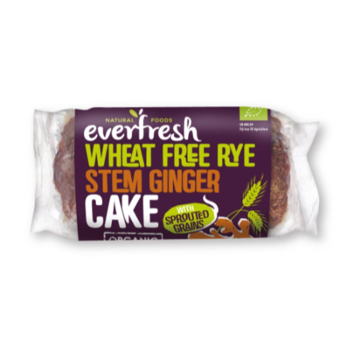Everfresh Organic Sprouted Rye Ginger Cake 350g