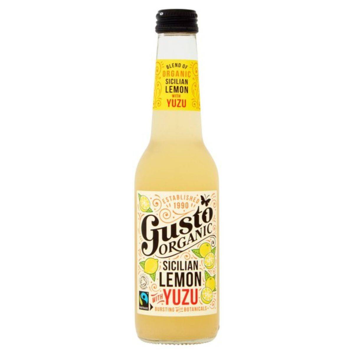 Gusto Organic Fairtrade Sicilian Lemon With Yuzu 275ml x 12