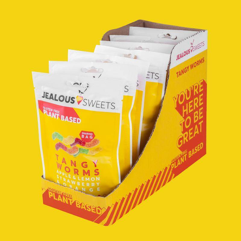 Jealous Sweets Tangy Worms Share Bag 125g x 7