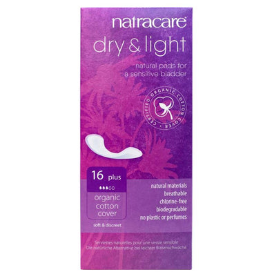 Natracare Dry & Light Plus Pads 16s