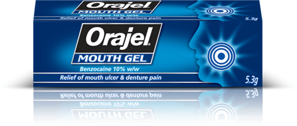 Orajel Mouth Gel,  Relief of Mouth Ulcer & Denture Pain 5.g