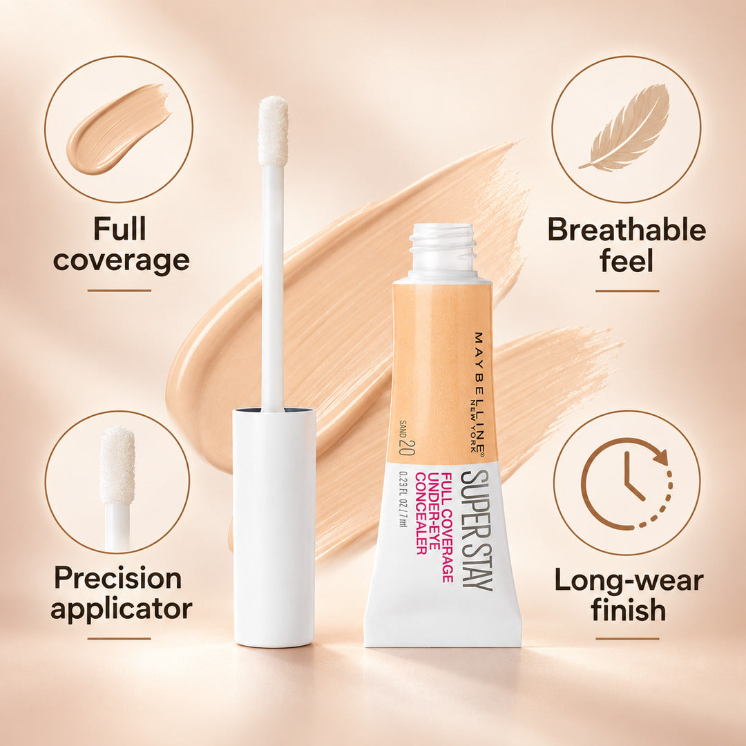Maybelline Superstay Full Coverage Concealer 20 Sand