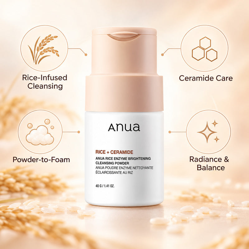 ANUA Rice Enzyme Brightening Cleansing Powder 40g