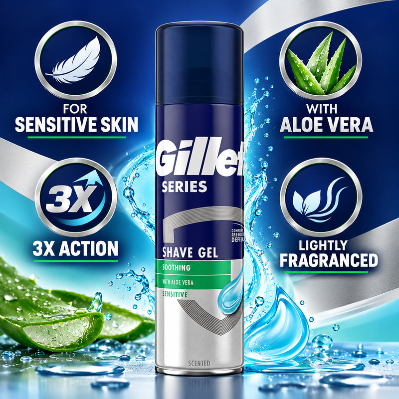 Gillette Series Sensitive Shaving Gel 200ml