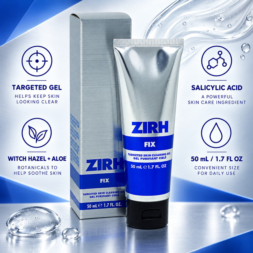 Zirh Fix Targeted Skin Cleansing Gel for Mens 50ml