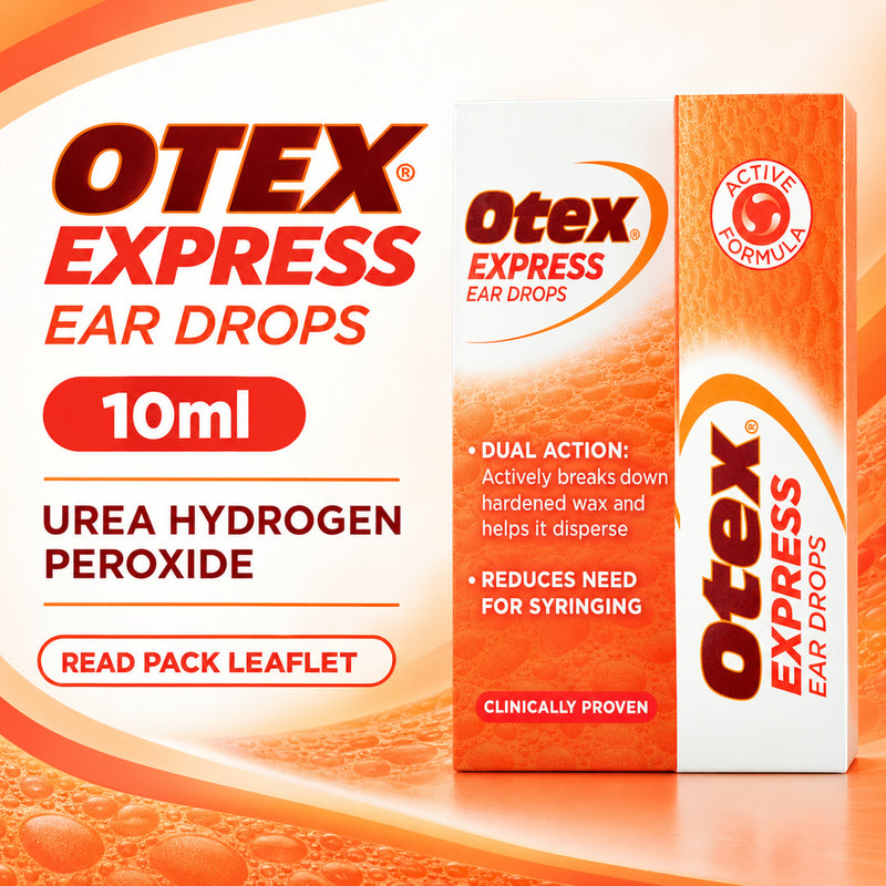 Otex express ear drops 10ml removal ear wax