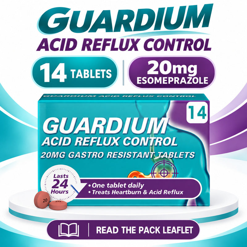 Guardium Heartburn and Acid Reflux Control 14 Tablets