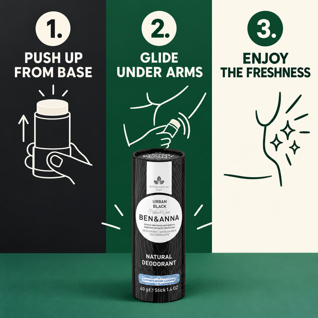 Ben & Anna Urban Black Deodorant Paper Tube, 40 g