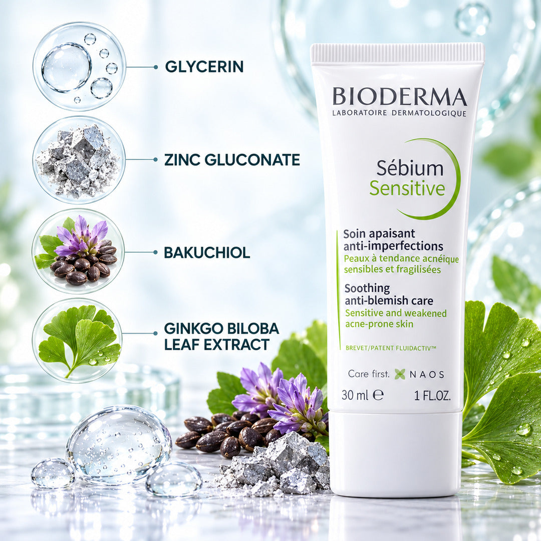 Bioderma Sebium Sensitive Soothing Anti Blemish Care 30ml