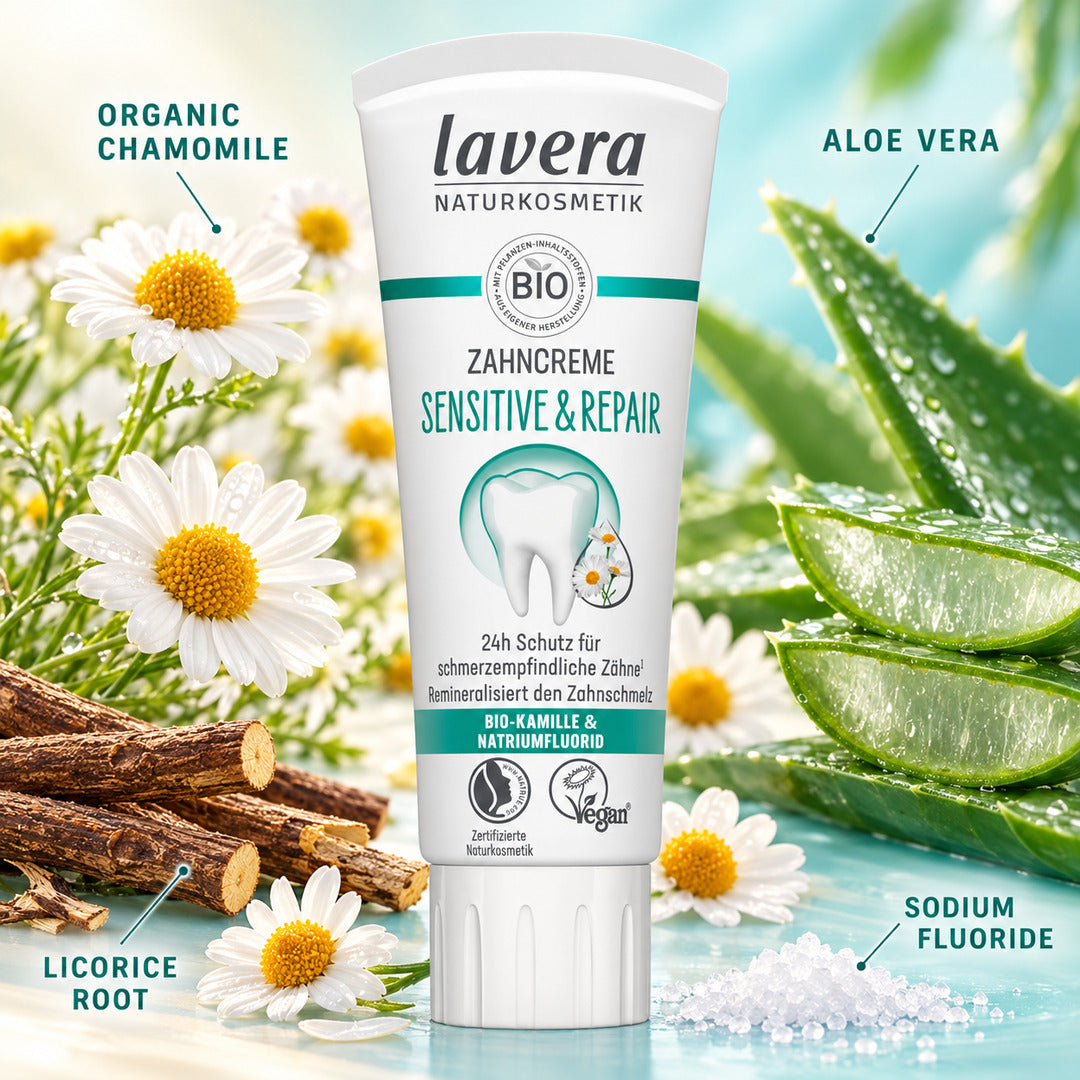 Lavera Sensitive & Repair Toothpaste with Floride 75ml