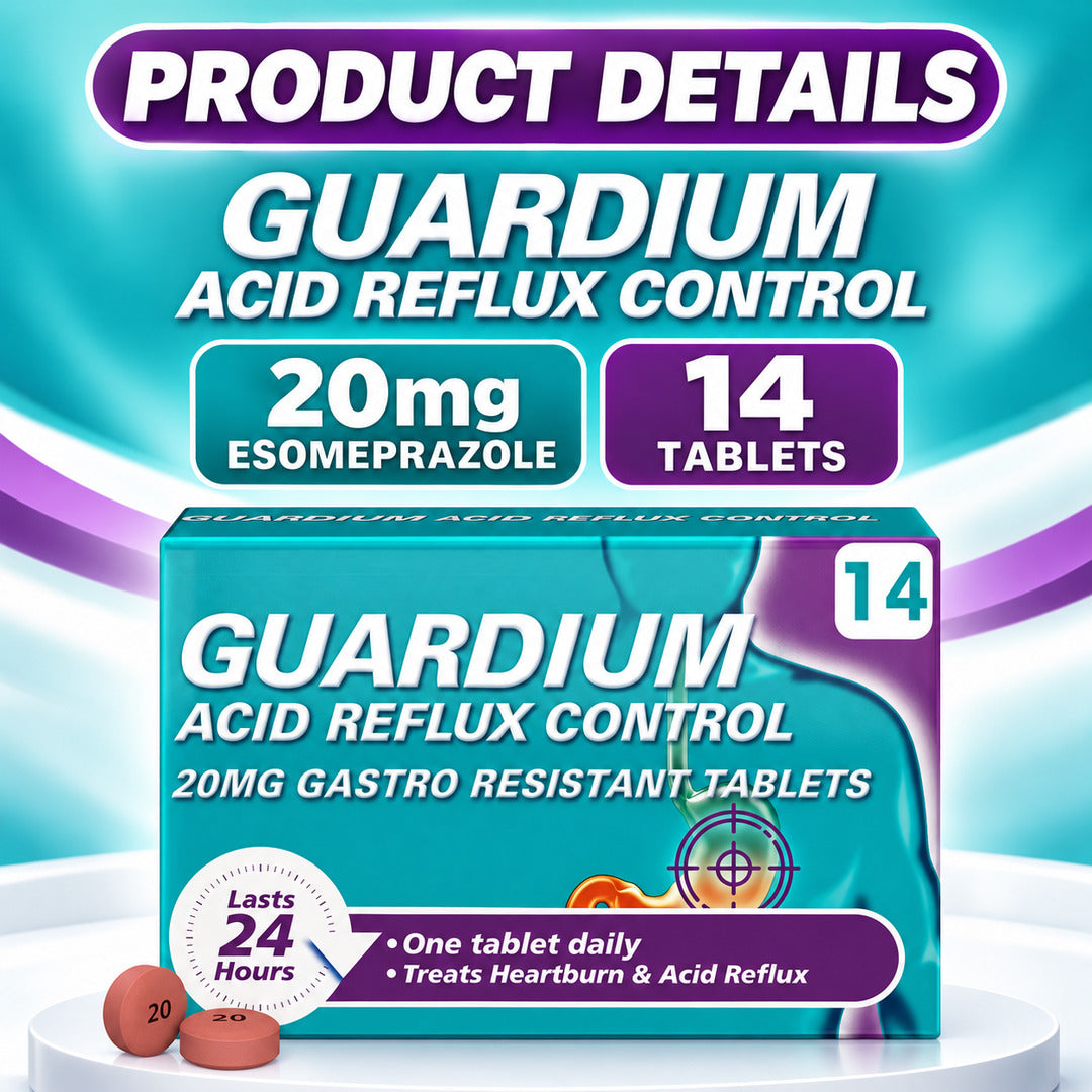 Guardium Heartburn and Acid Reflux Control 14 Tablets