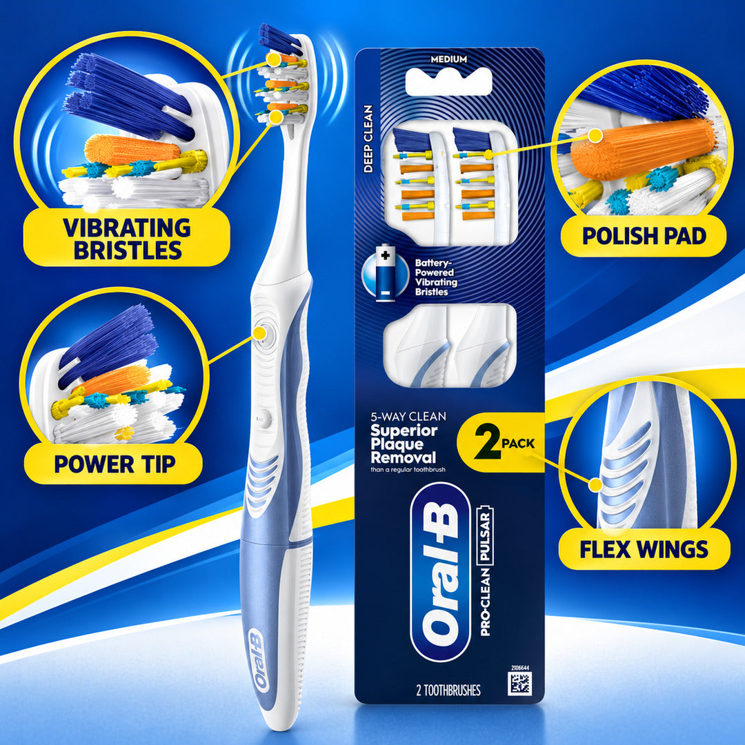 Oral-B Pro-Clean Pulsar Battery-Powered Toothbrush