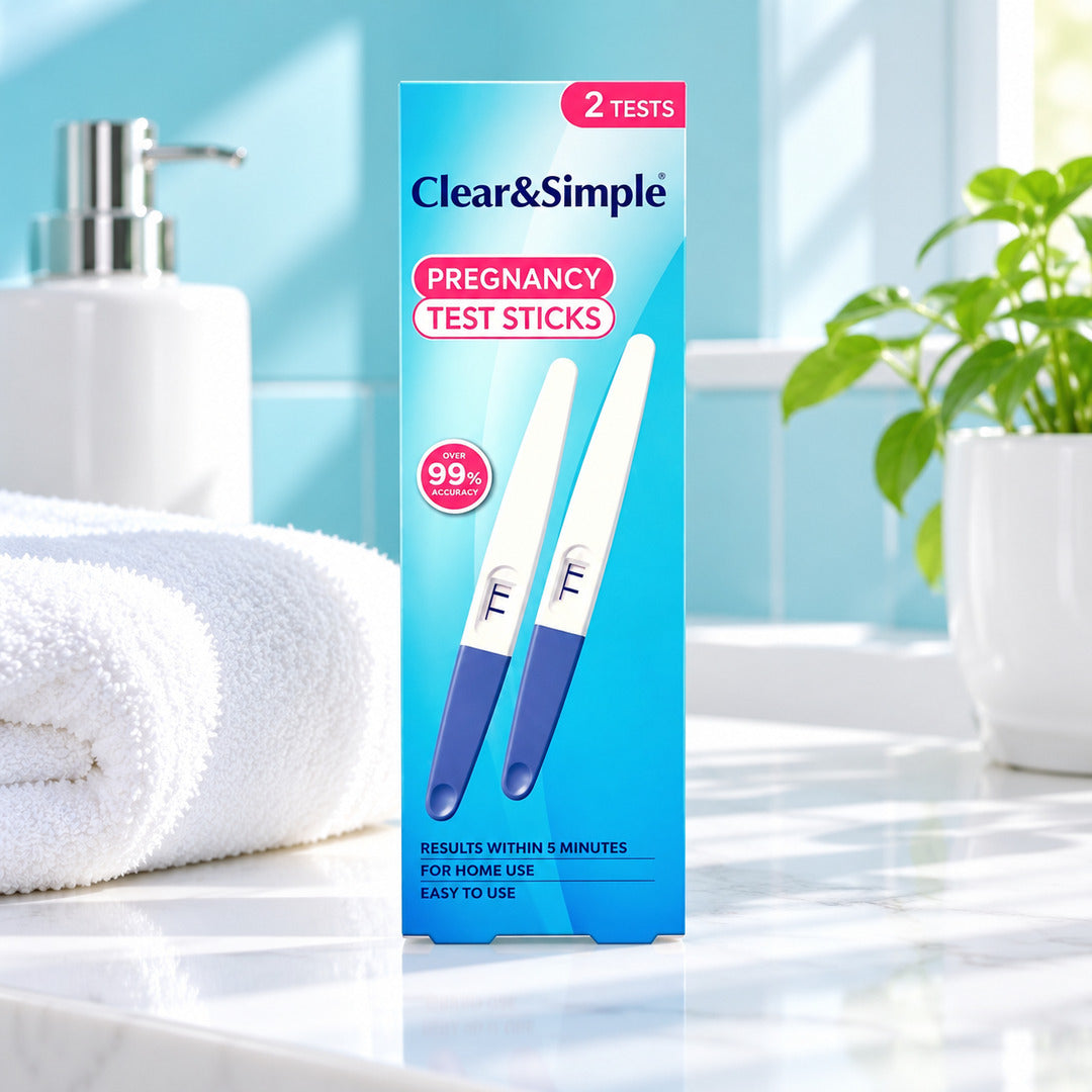 Clear And Simple Pregnancy Test Stick Midstream double