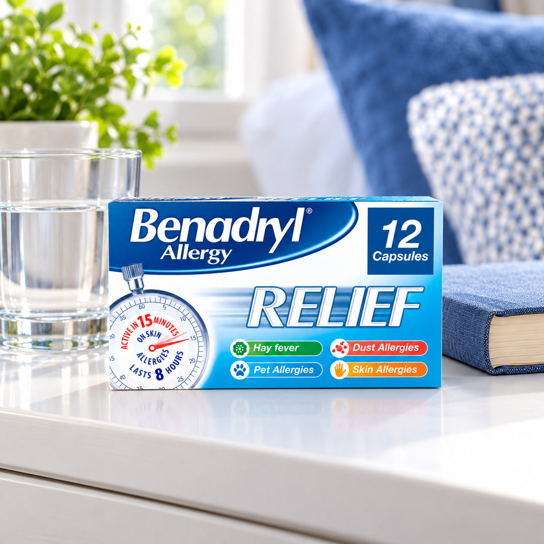 Benadryl Allergy Relief Capsules 12s