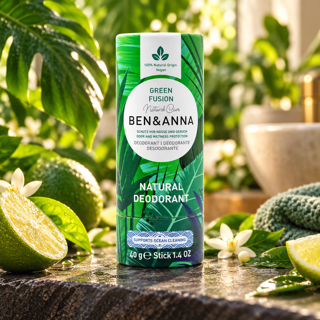 Ben & Anna Green Fusion Natural Deodorant Paper Tube, 40g