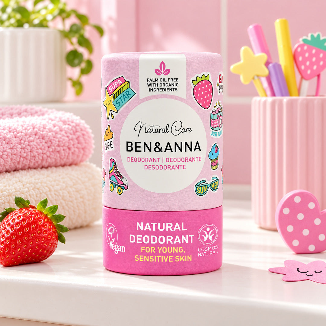 Ben & Anna Kids Deodorant Pink Paper Tube, 25g